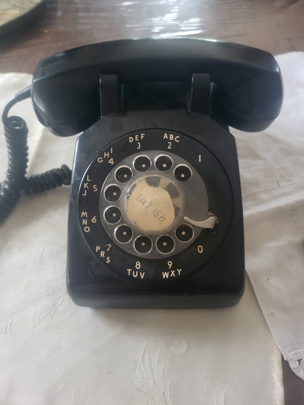 Vintage Bell Rotary Desk Phone Black tested and working